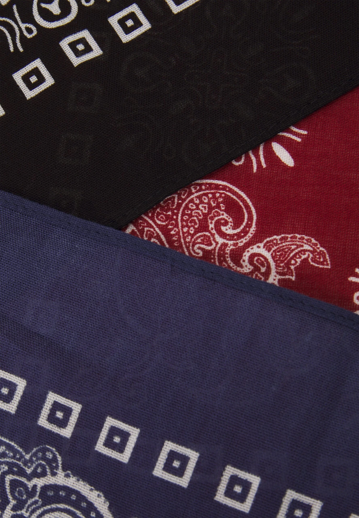 Pier One Unisex - Foulard - Black/Blue/Red 5 Pier One Unisex - Foulard - Black/Blue/Red – Image 3