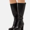 Pier One Leather - Bottes À Talons Hauts - Black 2 Pier One Leather - Bottes À Talons Hauts - Black -Vêtements Offres 10a0ad900540424489fa511dcaf51962