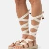 Pier One Leather - Sandales À Plateforme - 003 - Off-White