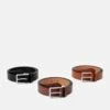 Pier One 3 Pack - Ceinture - Black - 802_Brown - 702_Cognac - 708 -Vêtements Offres 3b19fa6682804d08a950889ace4cac7c