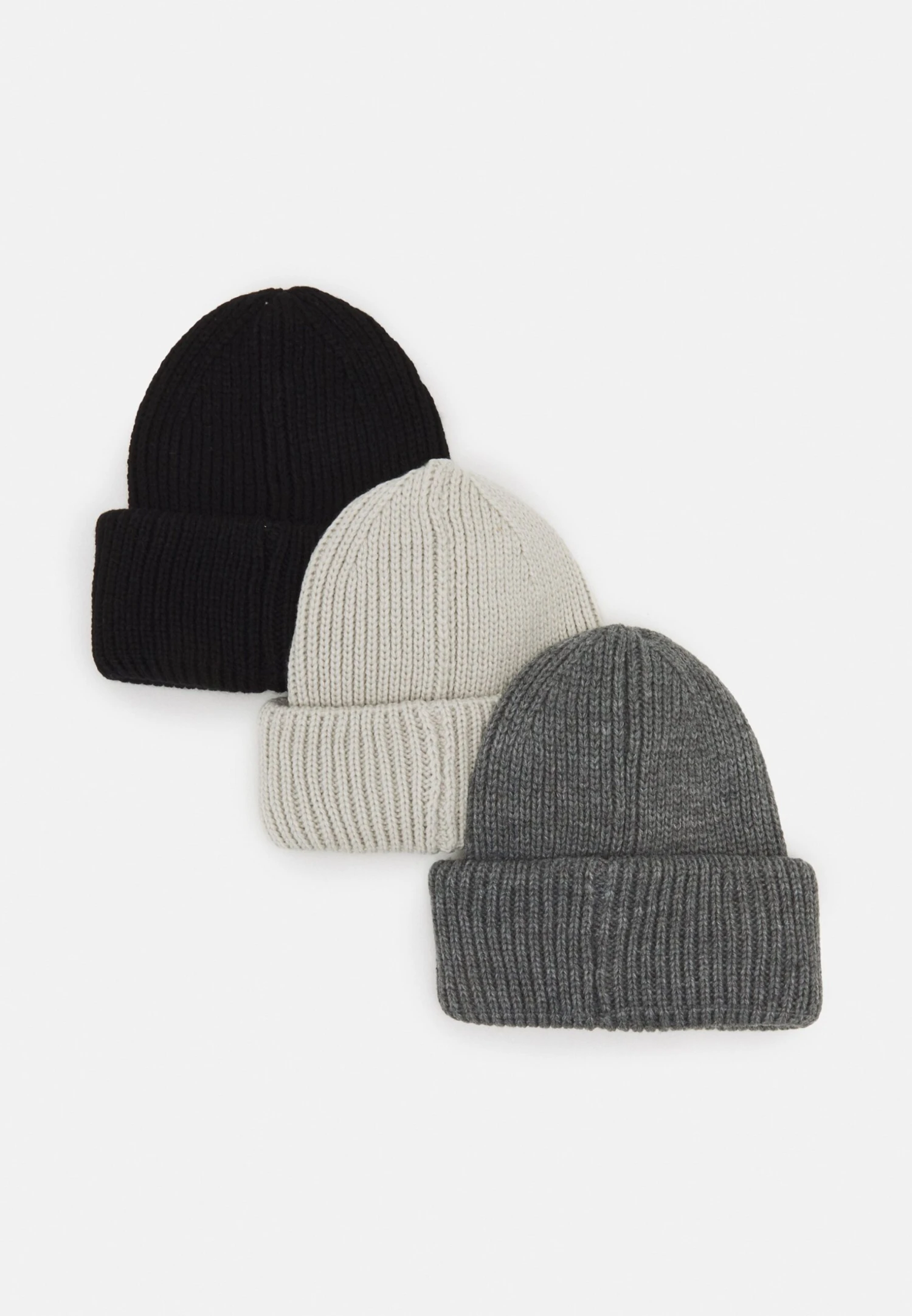 Pier One Unisex 3 Pack - Bonnet - Black/Dark Grey/Off-White 4 Pier One Unisex 3 Pack - Bonnet - Black/Dark Grey/Off-White – Image 2