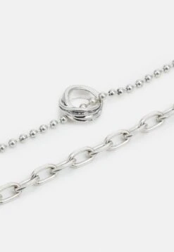 Pier One Unisex 2 Pack - Collier - Silver-Coloured -Vêtements Offres 481f26665f68431c9a9b36d3328e973c