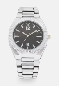 Pier One Montre - Silver- Coloured/Black