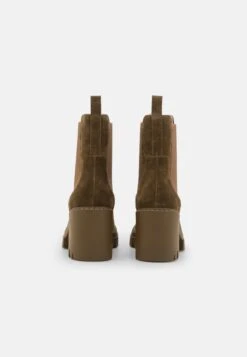 Pier One Leather - Bottines À Talons Hauts - Khaki -Vêtements Offres 82e4380308ac44f19d33d6cff9f92202