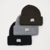 Pier One Unisex 3 Pack - Bonnet - Black/Grey/Khaki -Vêtements Offres 9564f57036ed4fc88176a8b2b7fa6091