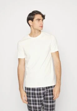 Pier One Unisex 5 Pack - T-Shirt Basique - Off-White/Tan/Orange -Vêtements Offres a82f086e9bd243c399975a0d404232fc