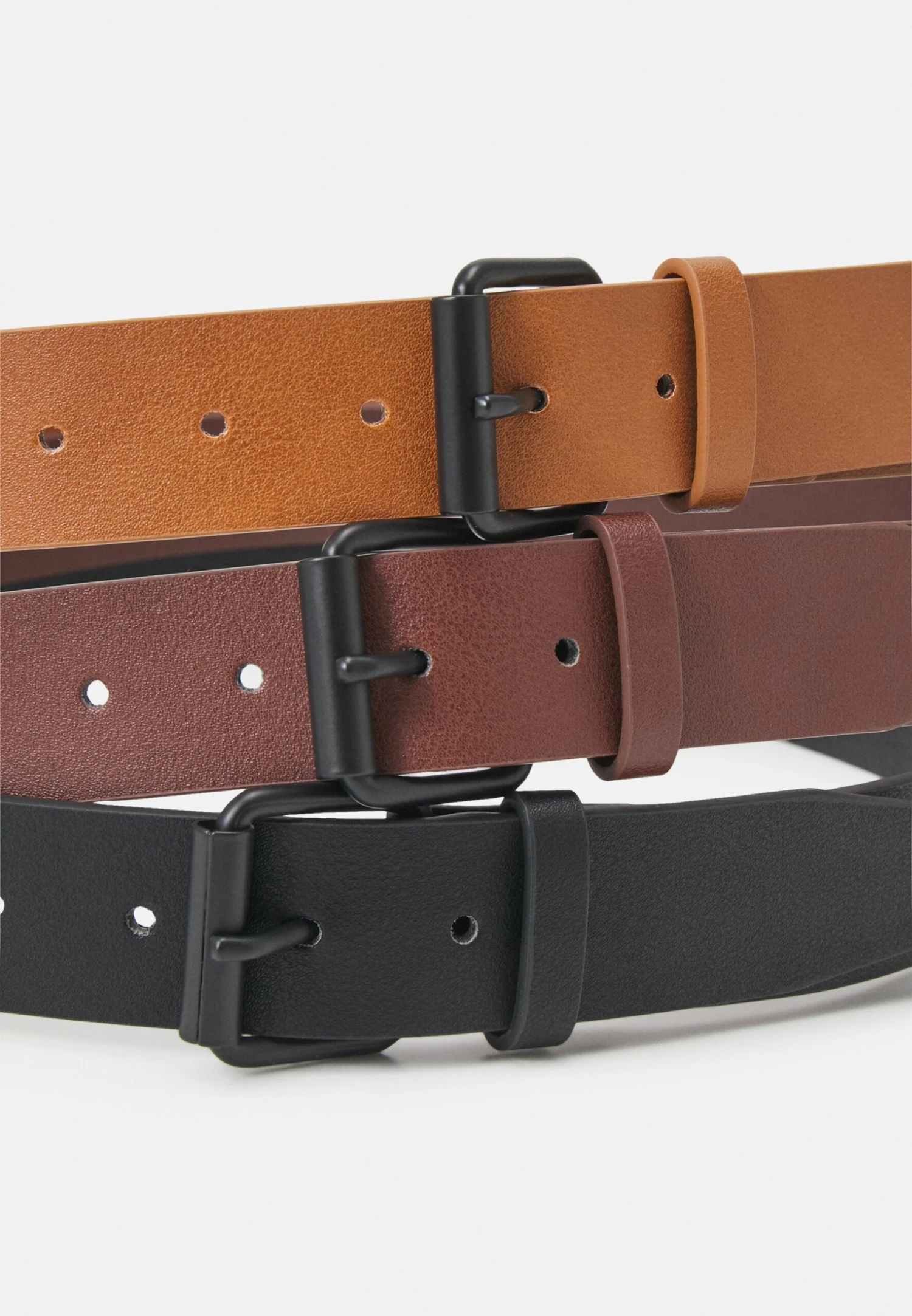 Pier One 3 Pack Unisex - Ceinture - Black/Brown/Cognac 6 Pier One 3 Pack Unisex - Ceinture - Black/Brown/Cognac – Image 4